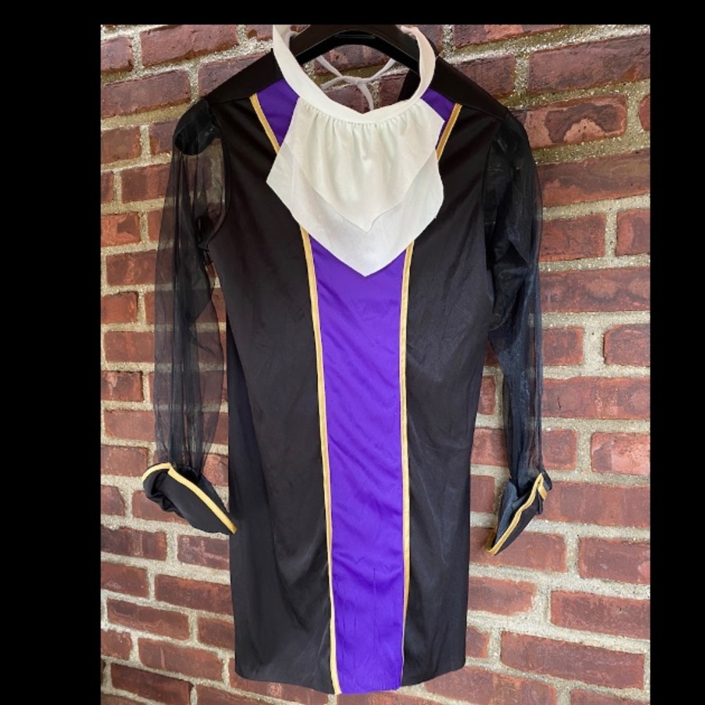 Disguise Halloween Costume Evil Queen Vintage Snow White blouse top shirt M RARE